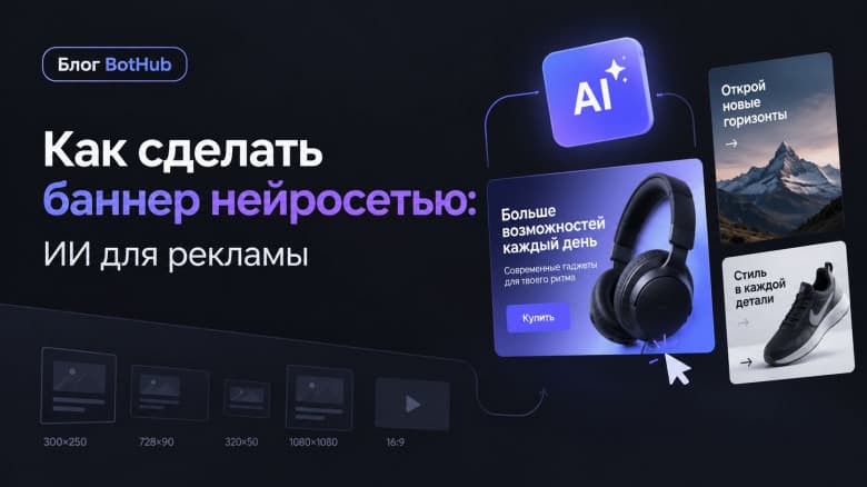 Как сделать баннер нейросетью: ИИ для рекламы